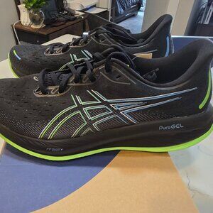 Asics Mens Gel-Cumulus 26 Running Shoes US 12 10118792-001 Black / Electric Lime